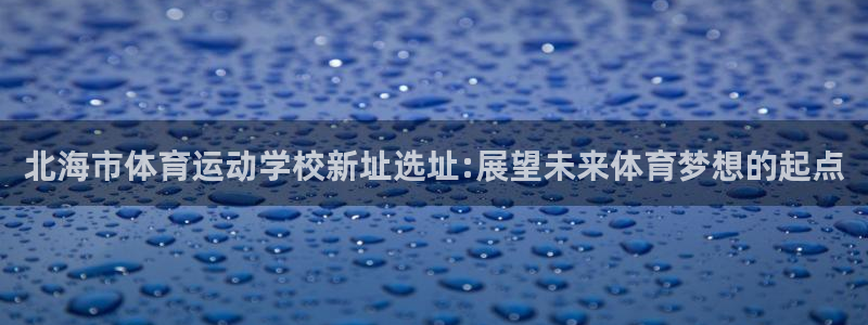 3377体育官方正版app代理：北海市体育运动学校新址选址: